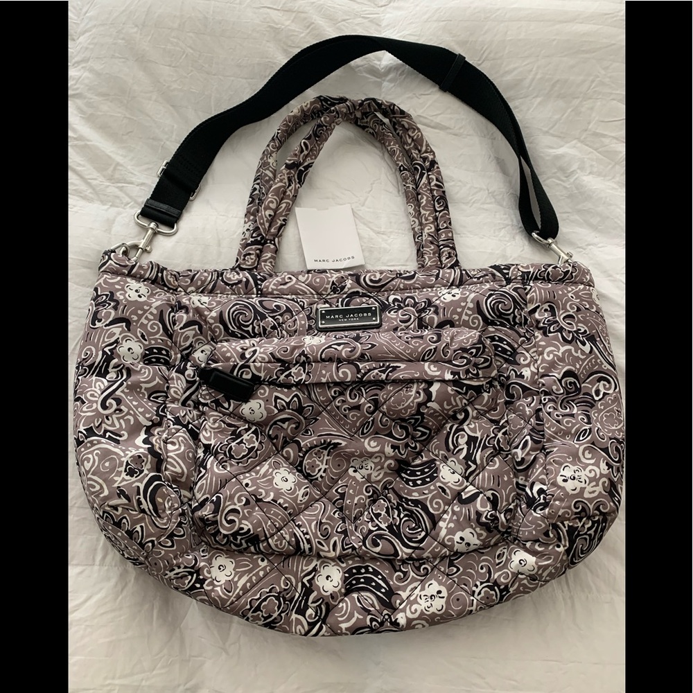 Marc Jacobs Quilted Gray Diaper Bag